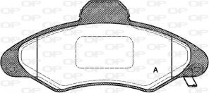 Open Parts BPA0331.04 - Brzdové platničky -