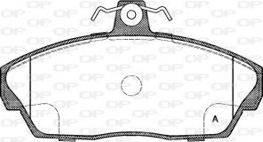 Open Parts BPA0337.10 - Brzdové platničky -