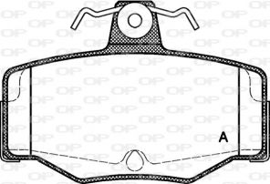 Open Parts BPA0343.00 - Brzdové platničky -