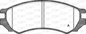 Open Parts BPA0344.00 - Brzdové platničky -