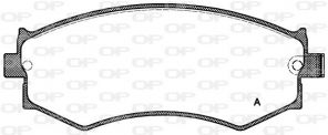 Open Parts BPA0350.04 - Brzdové platničky -