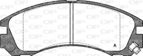 Open Parts BPA0354.22 - Brzdové platničky -