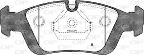 Open Parts BPA0384.00 - Brzdové platničky -