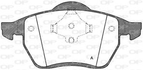 Open Parts BPA0390.00 - Brzdové platničky -