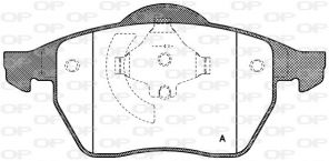 Open Parts BPA0390.01 - Brzdové platničky -