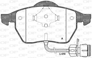 Open Parts BPA0390.02 - Brzdové platničky -