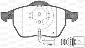 Open Parts BPA0390.41 - Brzdové platničky -
