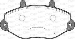 Open Parts BPA0392.00 - Brzdové platničky -