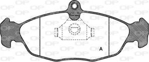 Open Parts BPA0393.00 - Brzdové platničky -