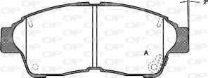 Open Parts BPA0402.42 - Brzdové platničky -