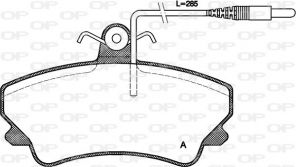 Open Parts BPA0409.12 - Brzdové platničky -