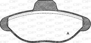 Open Parts BPA0414.00 - Brzdové platničky -