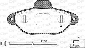 Open Parts BPA0414.01 - Brzdové platničky -