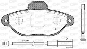 Open Parts BPA0414.21 - Brzdové platničky -