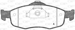 Open Parts BPA0432.00 - Brzdové platničky -