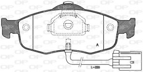 Open Parts BPA0432.02 - Brzdové platničky -
