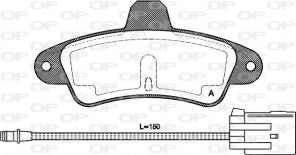 Open Parts BPA0433.02 - Brzdové platničky -
