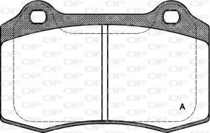 Open Parts BPA0434.30 - Brzdové platničky -