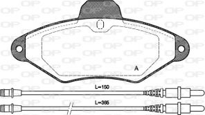 Open Parts BPA0438.04 - Brzdové platničky -