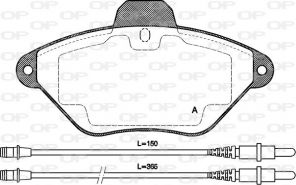 Open Parts BPA0439.04 - Brzdové platničky -