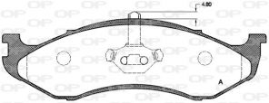 Open Parts BPA0467.00 - Brzdové platničky -