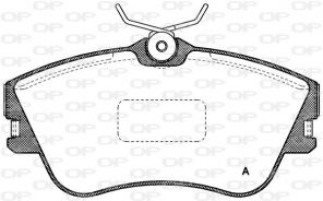 Open Parts BPA0480.00 - Brzdové platničky -