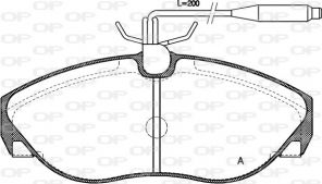 Open Parts BPA0486.02 - Brzdové platničky -