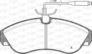 Open Parts BPA0487.02 - Brzdové platničky -