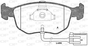 Open Parts BPA0575.02 - Brzdové platničky -