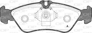 Open Parts BPA0580.00 - Brzdové platničky -
