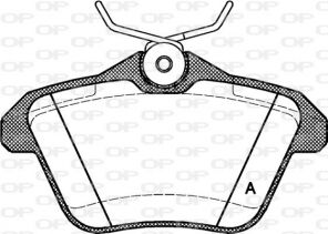 Open Parts BPA0581.10 - Brzdové platničky -