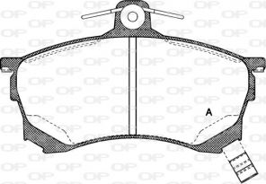 Open Parts BPA0582.00 - Brzdové platničky -