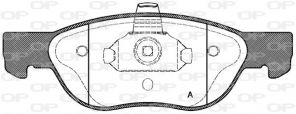 Open Parts BPA0587.00 - Brzdové platničky -