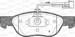 Open Parts BPA0587.11 - Brzdové platničky -