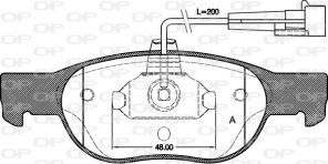 Open Parts BPA0588.11 - Brzdové platničky -