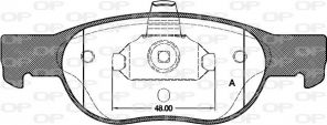 Open Parts BPA0588.20 - Brzdové platničky -