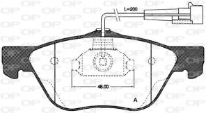 Open Parts BPA0589.02 - Brzdové platničky -