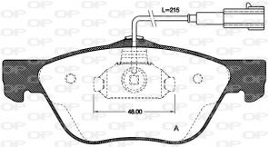 Open Parts BPA0589.21 - Brzdové platničky -