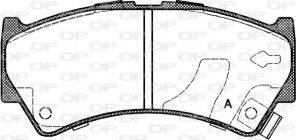 Open Parts BPA0592.52 - Brzdové platničky -