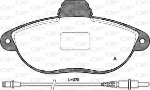 Open Parts BPA0602.02 - Brzdové platničky -