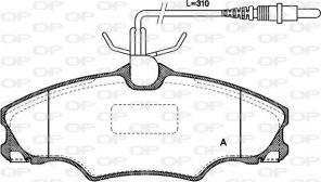 Open Parts BPA0603.04 - Brzdové platničky -