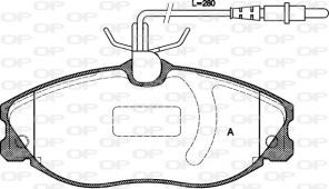 Open Parts BPA0604.14 - Brzdové platničky -