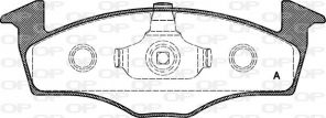 Open Parts BPA0609.10 - Brzdové platničky -