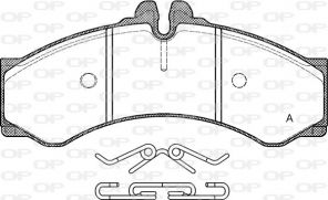 Open Parts BPA0614.00 - Brzdové platničky -