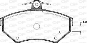 Open Parts BPA0631.00 - Brzdové platničky -