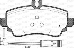 Open Parts BPA0650.22 - Brzdové platničky -
