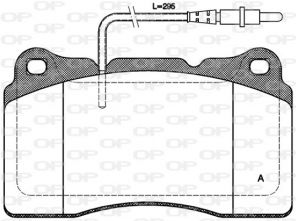 Open Parts BPA0666.14 - Brzdové platničky -