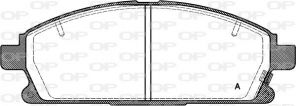 Open Parts BPA0674.12 - Brzdové platničky -