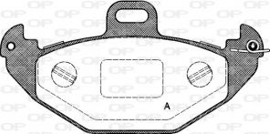 Open Parts BPA0686.00 - Brzdové platničky -