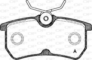 Open Parts BPA0693.00 - Brzdové platničky -